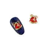 Christmas Nail Art Charm Jingle Bell Rhinestone Crystal Jewelry