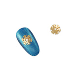Christmas Nail Art Charm Mini Snowflake Gold Rhinestone Crystal Jewelry