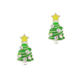 Christmas Nail Art Charm Silver Christmas Tree No. 3  Rhinestone Crystal Jewelry