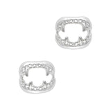 Silver Fang Halloween Nail Art Charm Jewelry 3D