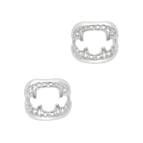 Silver Fang Halloween Nail Art Charm Jewelry 3D