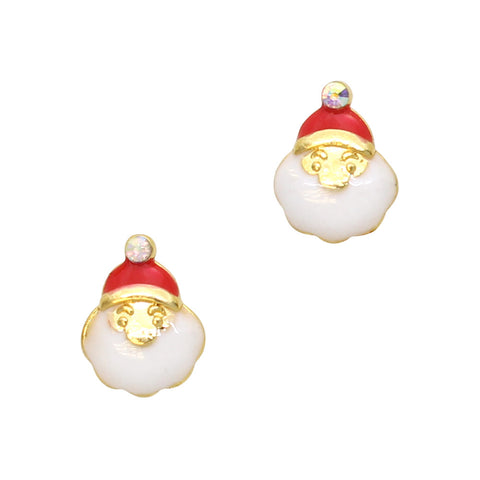 Chubby Little Santa Christmas Holiday Nail Art Charms