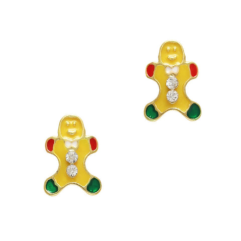 Cute Xmas Nail Art Gingerbread Man