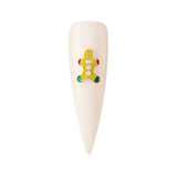 Gingerbread Man Cute Xmas Nail Art