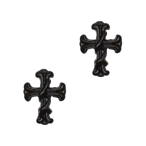 Halloween Nail Art Charm Decor Thorn Cross / Black