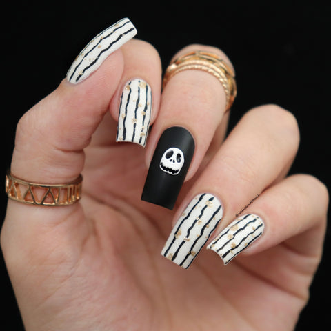 Pumpkin King / White Jack Halloween Nail Charm Decor