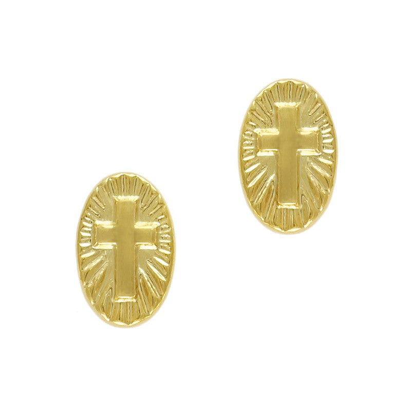 Retro Charms / Cross Medallion / Gold Retro Cross Medallion Gold Charm Nail Decoration