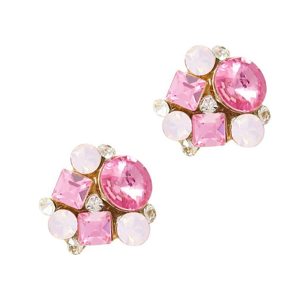 Victorian Cluster / Swarovski Charm / Gold / Rose Victorian Cluster Swarovski Charm Gold Rose