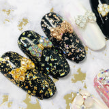 Nail Art Princess Bow / Swarovski Charm / Gold / Metallic Sunshine