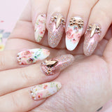 Princess Bow / Swarovski Charm / Rose Gold / Rose Gold Nail Art