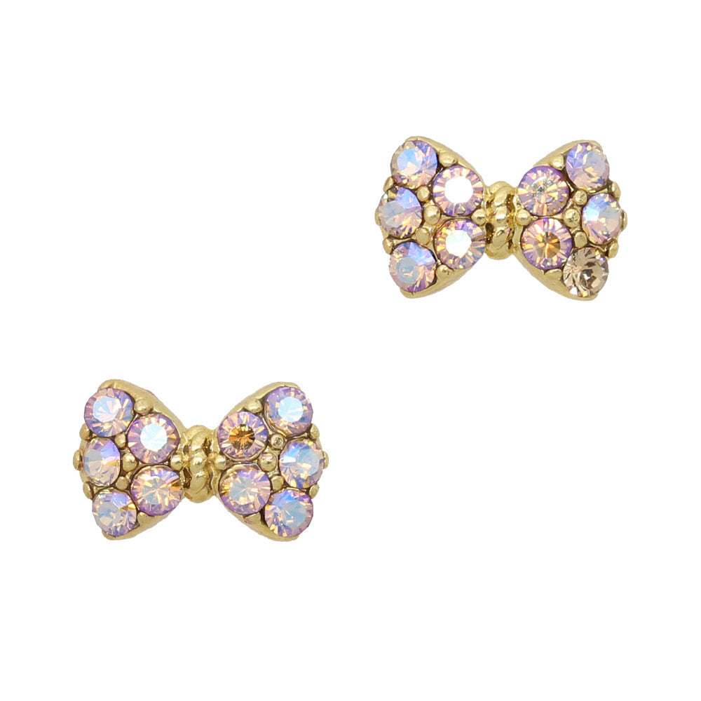 Princess Bow / Swarovski Charm / Gold / Light Colorado Topaz Shimmer Princess Bow / Swarovski Charm / Gold / Light Colorado Topaz Shimmer