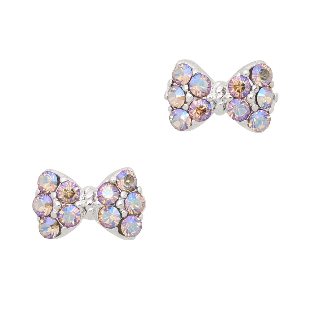 Princess Bow / Swarovski Charm / Silver / Light Colorado Topaz Shimmer Princess Bow / Swarovski Charm / Silver / Light Colorado Topaz Shimmer