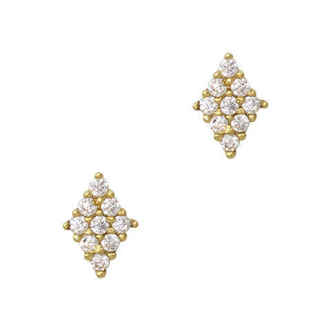 Daily Charme Nail Art Charms Mini Rhombus / Zircon Charm / Gold