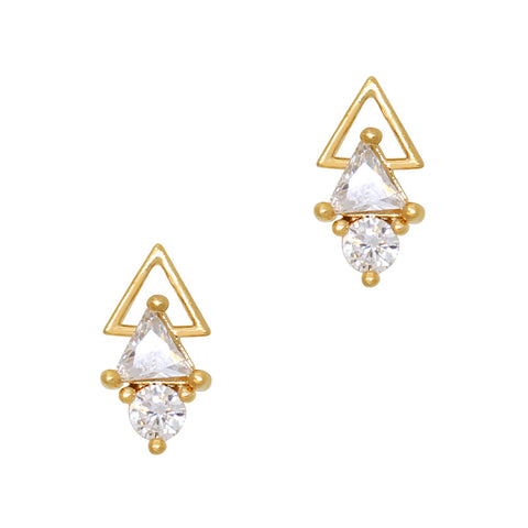 Daily Charme Nail Art Charms Gatsby Art Deco Arrow / Zircon Charm / Gold