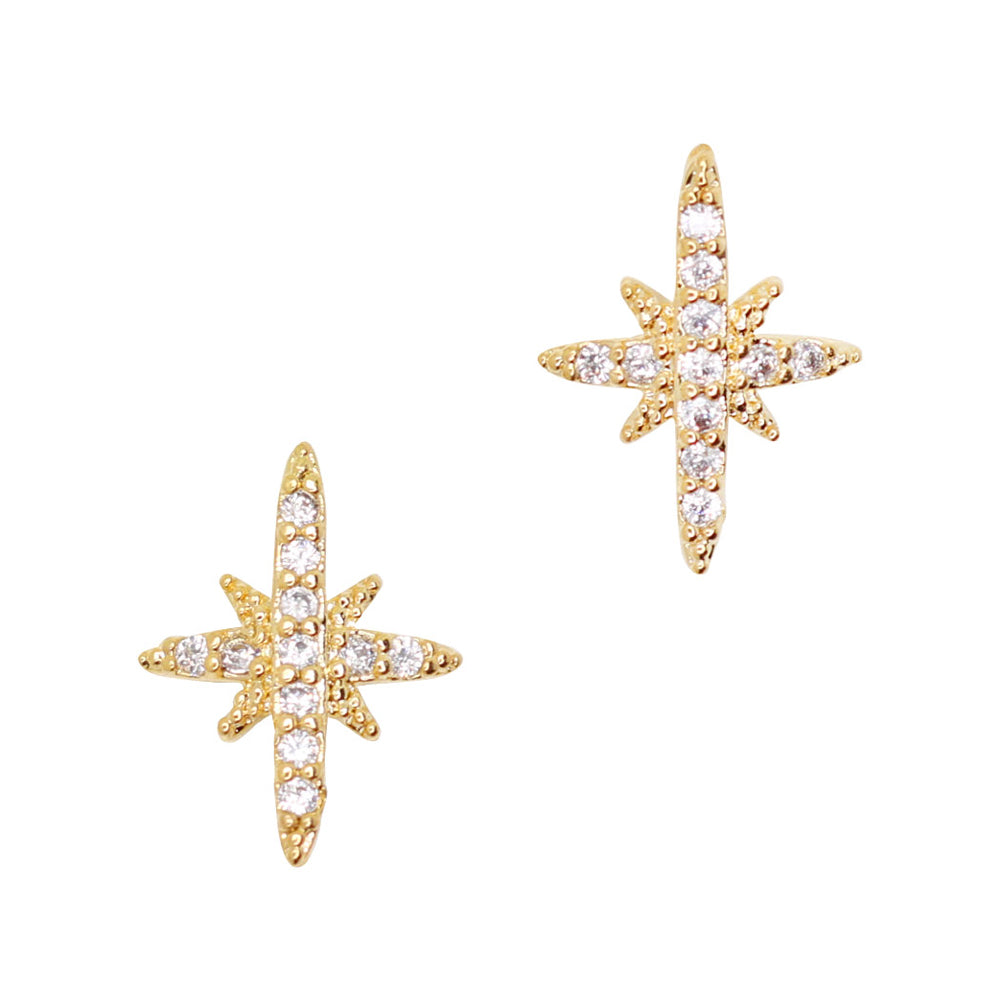 Cosmic Sparkle / Zircon Charm / Gold Daily Charme Nail Art Charms Cosmic Sparkle / Zircon Charm / Gold