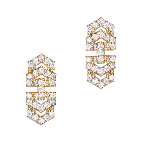 Bedazzled Chain / Zircon Charm Gold for Nail Art