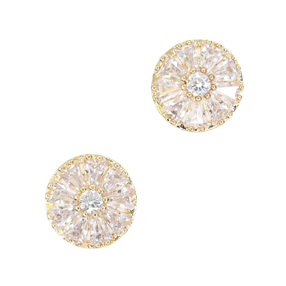 Diamond Daisy / Zircon Charm / Gold Daily Charme Diamond Daisy Zircon Charm Gold Clear Charms Nature Shape simple cute charm perfect jewelry any nail shape charm sparkly round and triangle diamond zircon crystals Norse mythology daisy  sacred flower goddess Freya innocence purity beginnings pure elegance nails