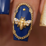 Daily Charme Nail Art Charms Honeybee / Zircon Charm / Gold Bee