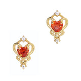 Pure Heart / Zircon Charm / Red Valentine Nail Decor
