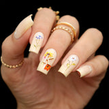 Alphabet K / Zircon Charm / Gold Nail Charms Initial