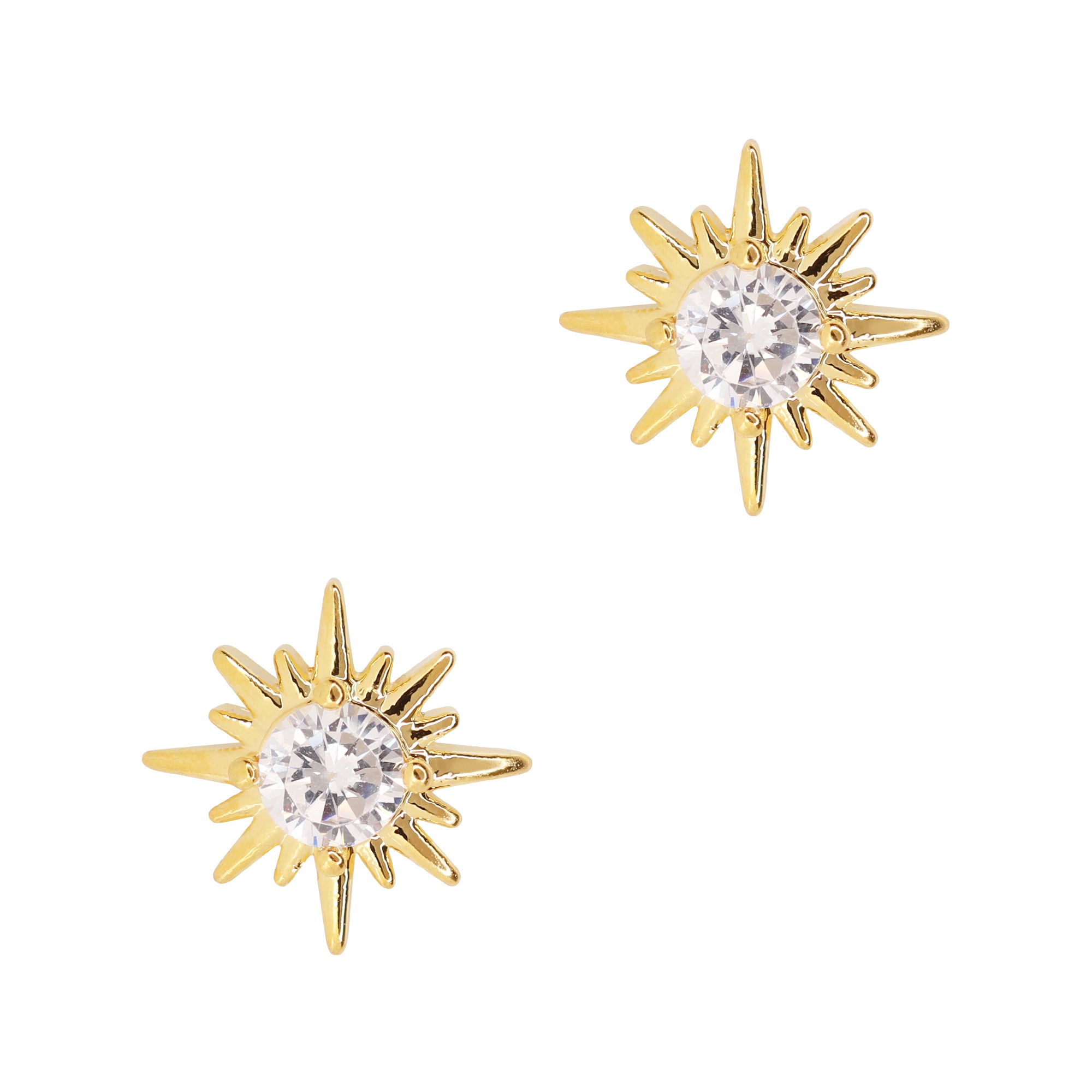 Sun Sparkle / Zircon Charm / Gold Sun Sparkle / Zircon Charm / Gold Nail Jewelry 3D Quality