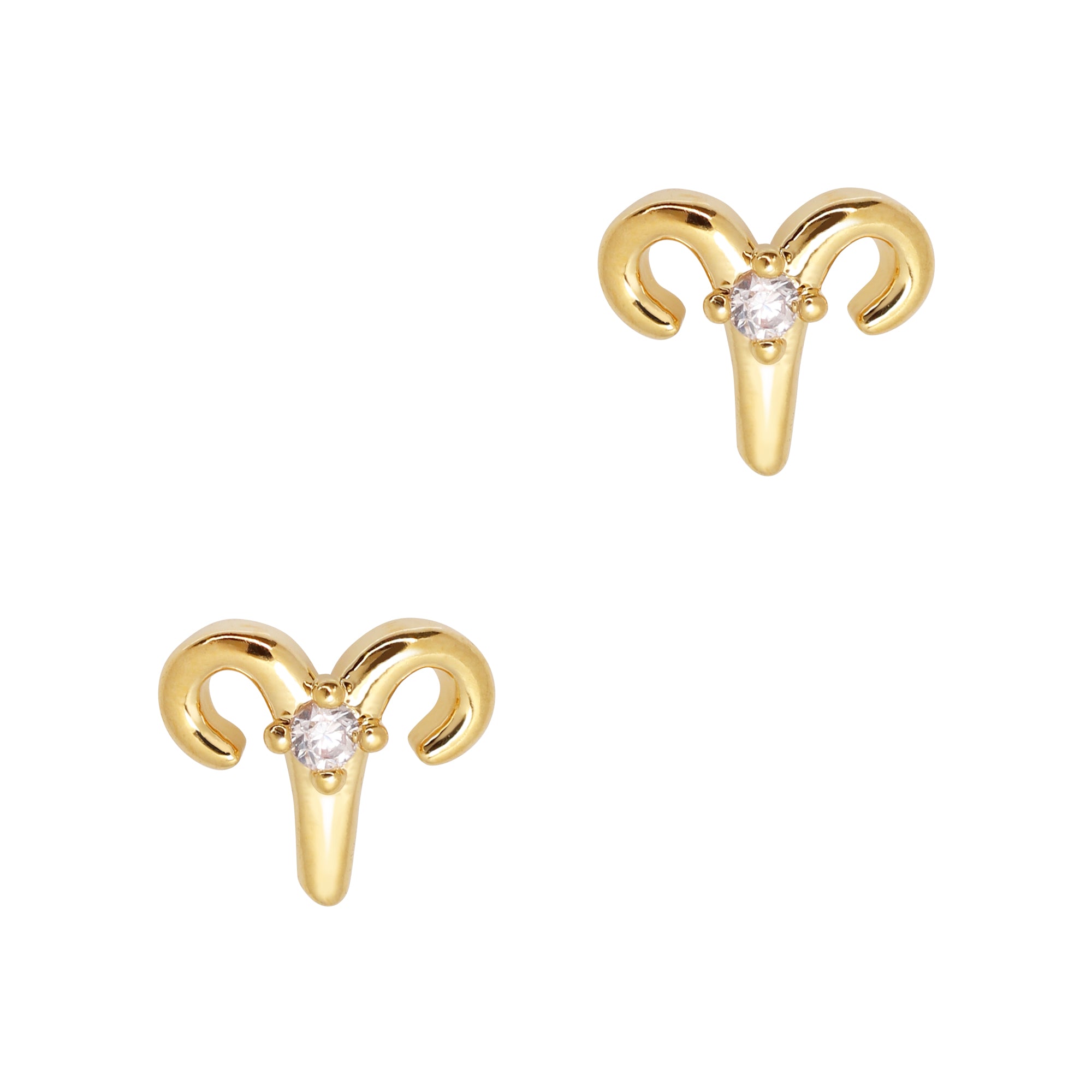 Aries / Zodiac Sign Zircon Charm / Gold Aries / Zodiac Sign Zircon Charm / Gold Nail Jewelry Constellation Horoscope