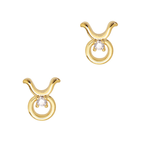 Taurus / Zodiac Sign Zircon Charm / Gold Nail Design Trendy Horoscope Constellation