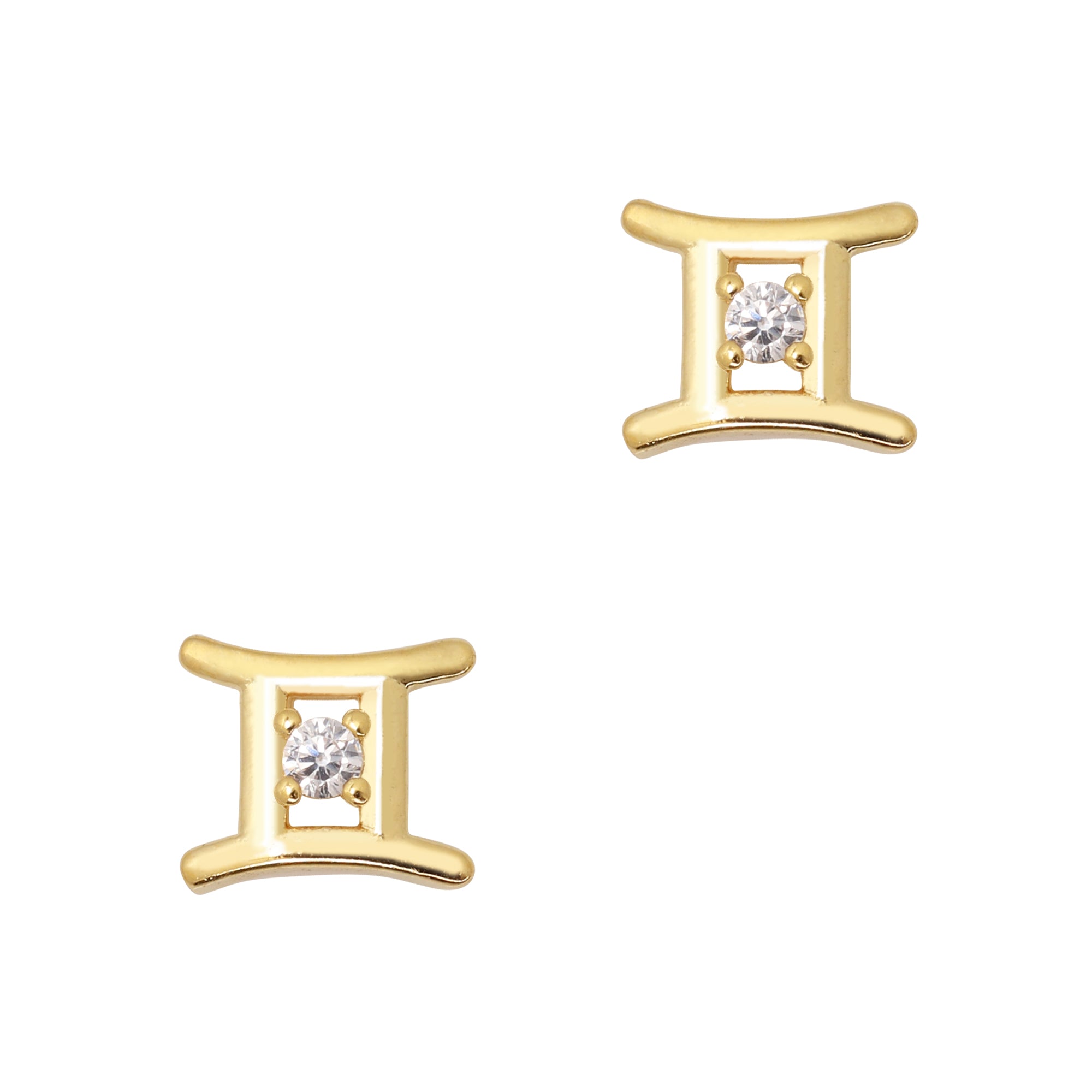 Gemini / Zodiac Sign Zircon Charm / Gold Gemini / Zodiac Sign Zircon Charm / Gold Nail Design Jewelry Horoscope Galaxy GenZ