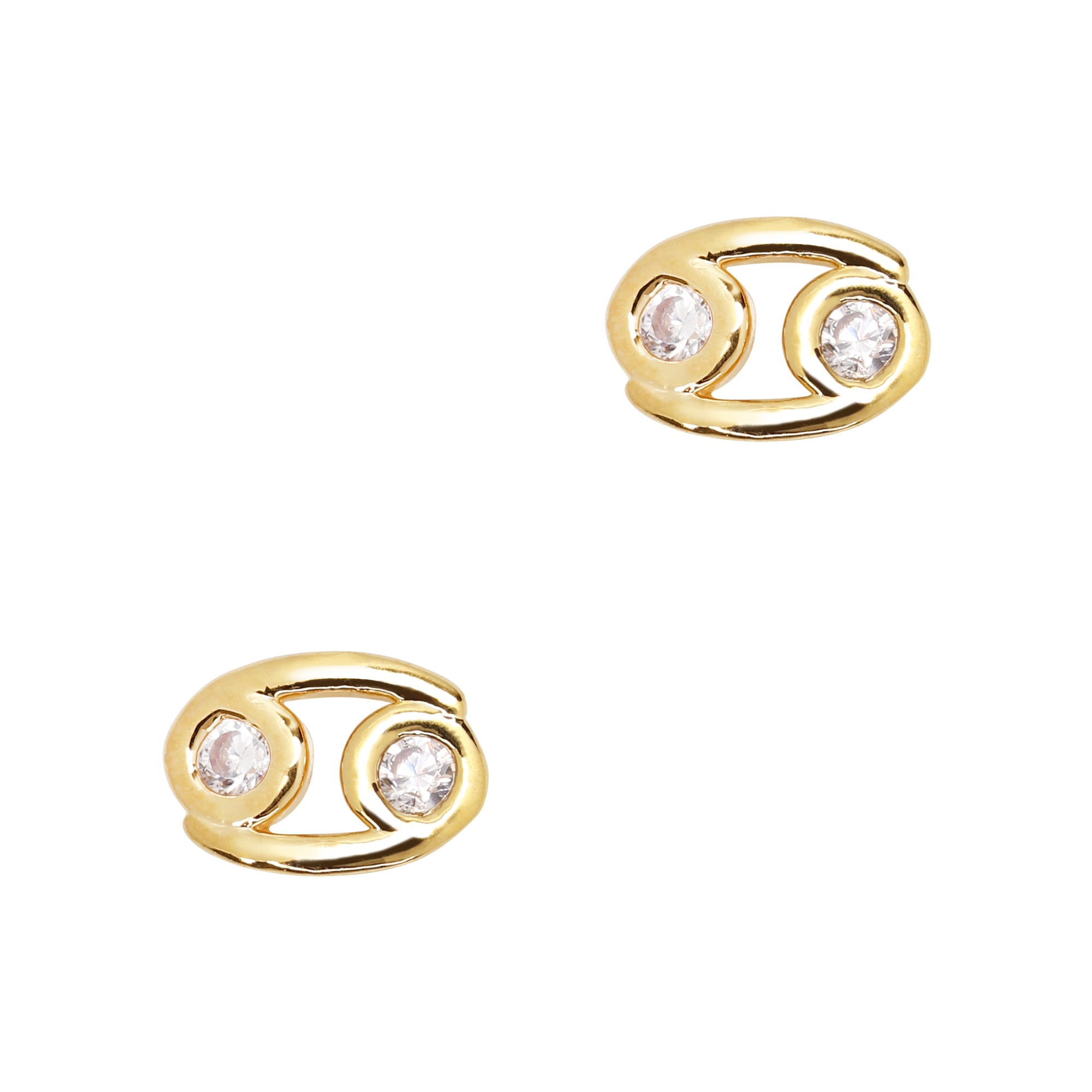 Cancer / Zodiac Sign Zircon Charm / Gold Cancer / Zodiac Sign Zircon Charm / Gold Nail Trend Horoscope 2022 Gemstone