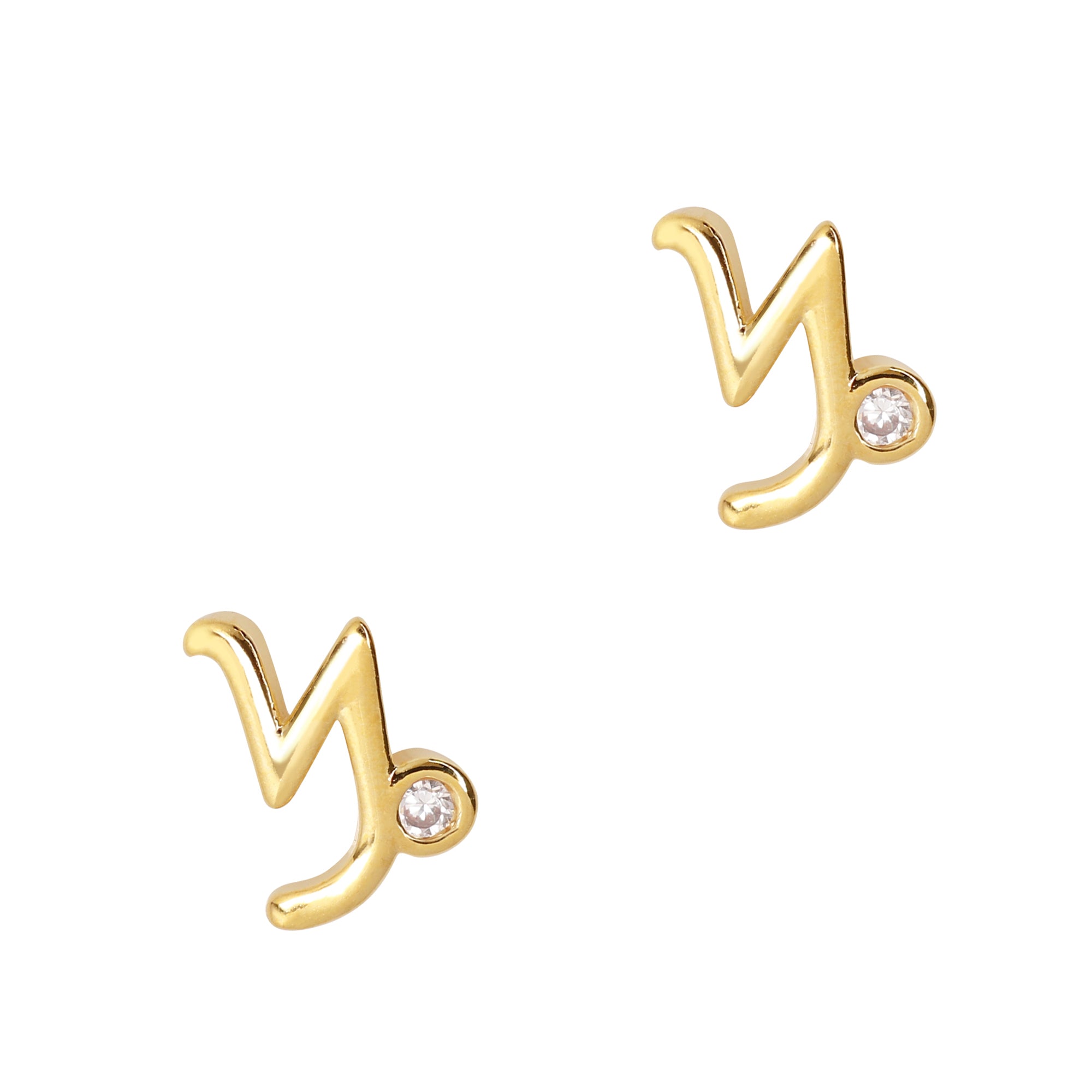 Capricorn / Zodiac Sign Zircon Charm / Gold Capricorn / Zodiac Sign Zircon Charm / Gold Cosmic Galaxy Nail Design Trend Gem