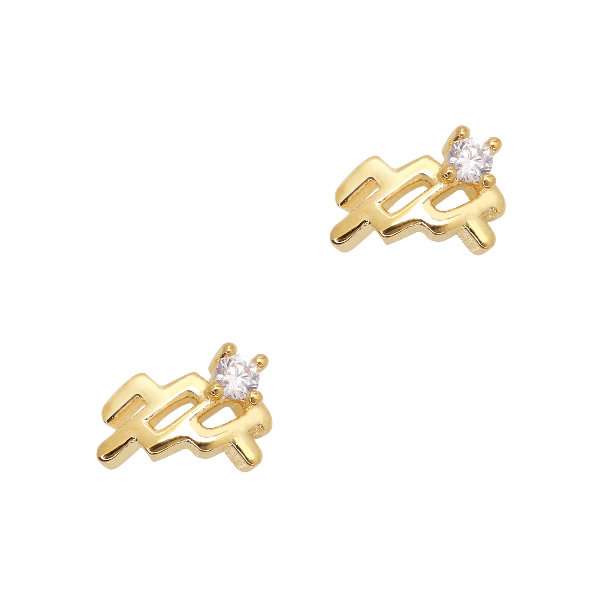 Aquarius / Zodiac Sign Zircon Charm / Gold Aquarius / Zodiac Sign Zircon Charm / Gold Nail Jewelry Fashion Constellation Galaxy Cosmic