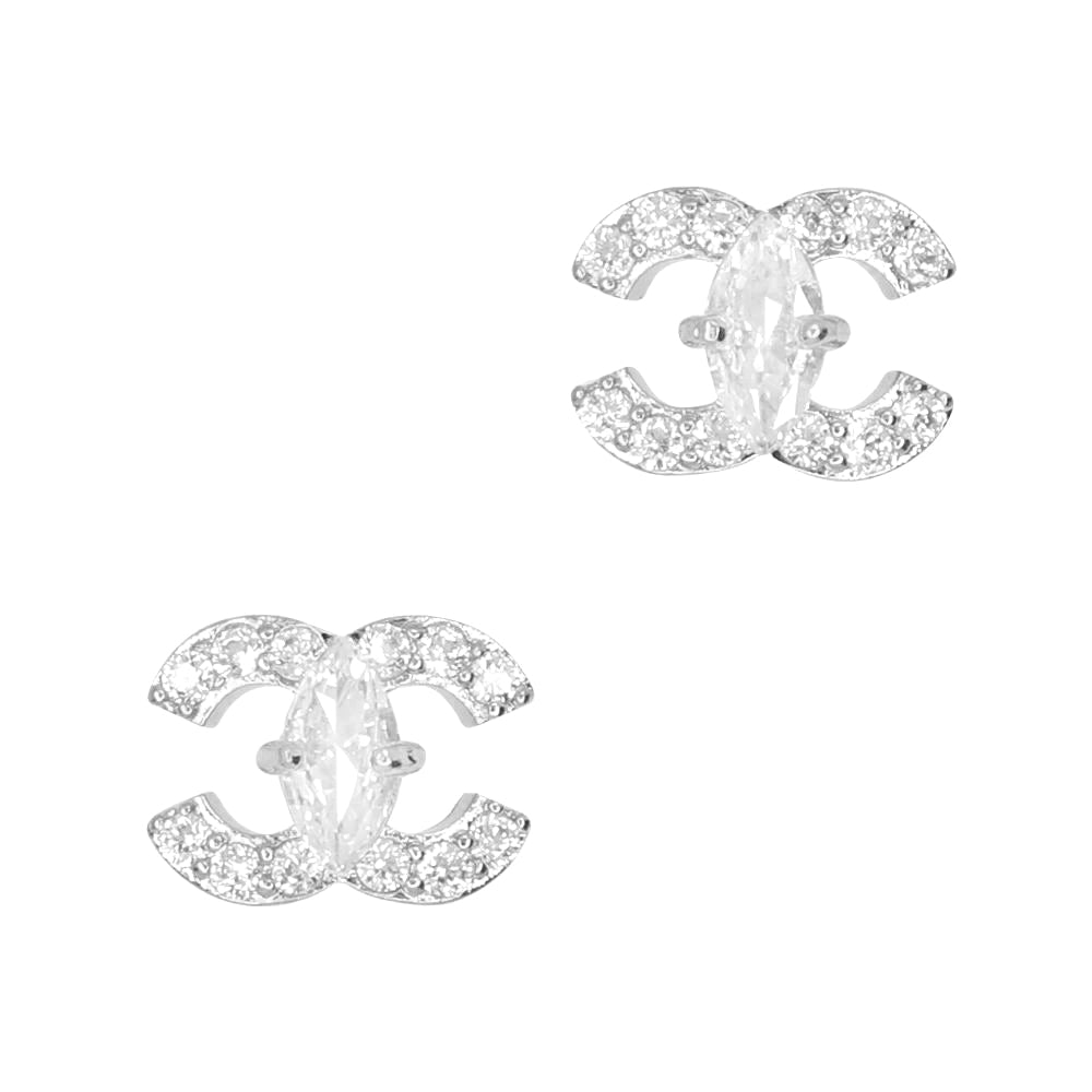 Embellished Coco / Zircon Charm / Silver Daily Charme Nail Art | Embellished Coco Zircon Charm Silver