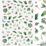 Floral Nail Art Sticker / Plantaholic Crazy Plant Lady Banana Leaf Monstera Fiddle Fig