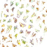 Holographic Butterfly Nail Art Sticker / Starry / Gold Fairy Trendy