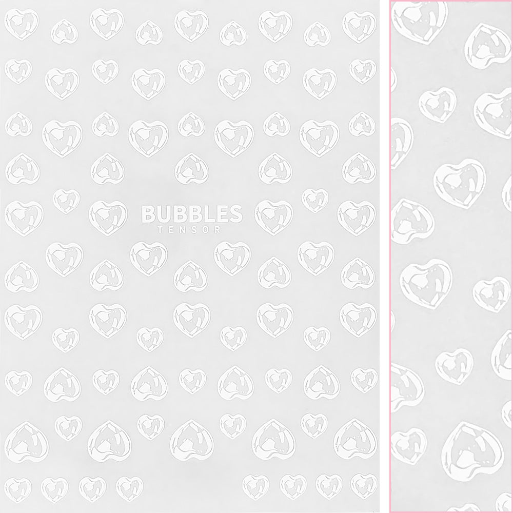 Kawaii Nail Art Sticker / Heart Bubbles Daily Charme Nail Art | Kawaii Nail Art Sticker / Heart Bubbles