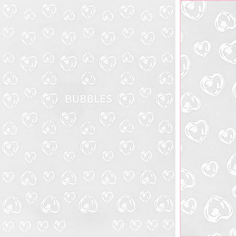 Daily Charme Nail Art | Kawaii Nail Art Sticker / Heart Bubbles