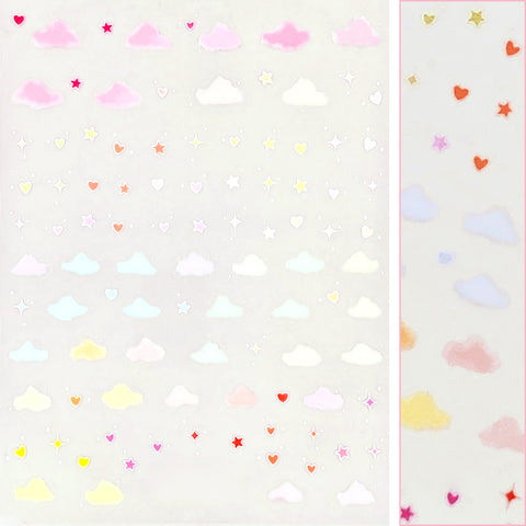 Daily Charme Nail Art | Kawaii Nail Art Sticker / Pastel Dreamy Clouds