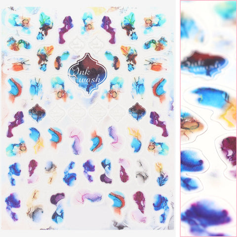 Marble Nail Art Sticker / Ink Wash Marble