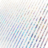 Daily Charme Thin Lines Nail Art Sticker / Holographic Silver Stripes