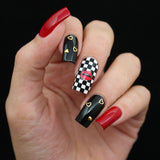 Valentine Nail Art Sticker / Hot Lips Red Sexy Design