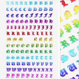 Blackletter Nail Art Sticker / Rainbow Metallic