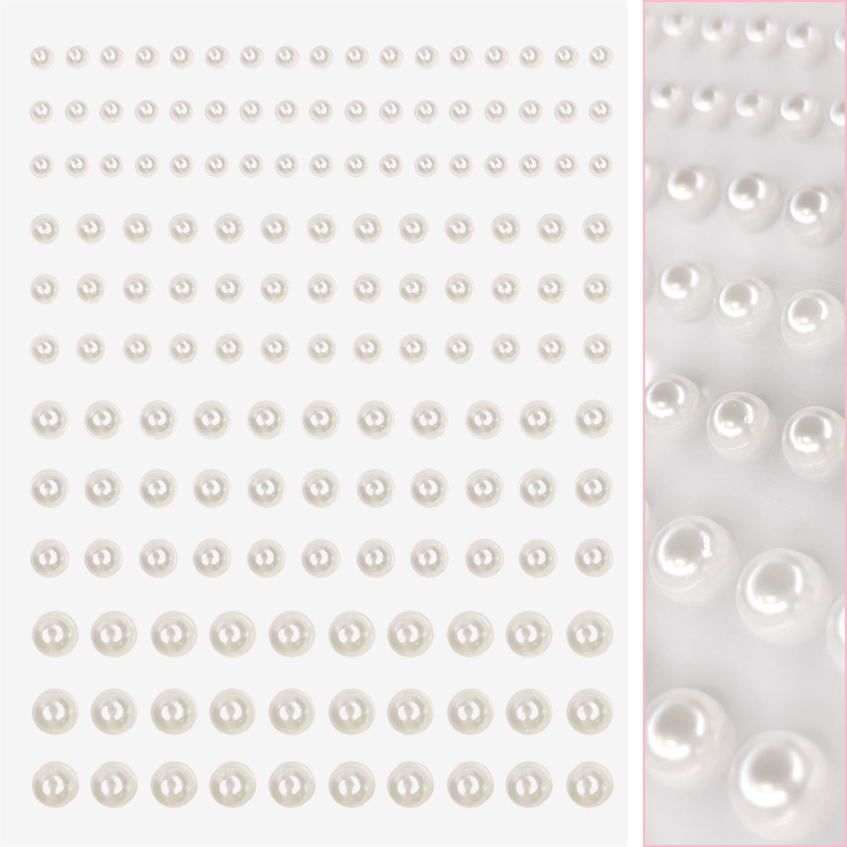 Bejeweled Nail Art Sticker Nail Art Sticker / Cream Pearl 3D Gems Nail Art Sticker / Cream Pearl Clean Girl Aesthetic Nail Trend