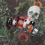 Spooky Halloween Nail Art Sticker / Wicked Patterns Pumpkin Witch Hat Scary Cat