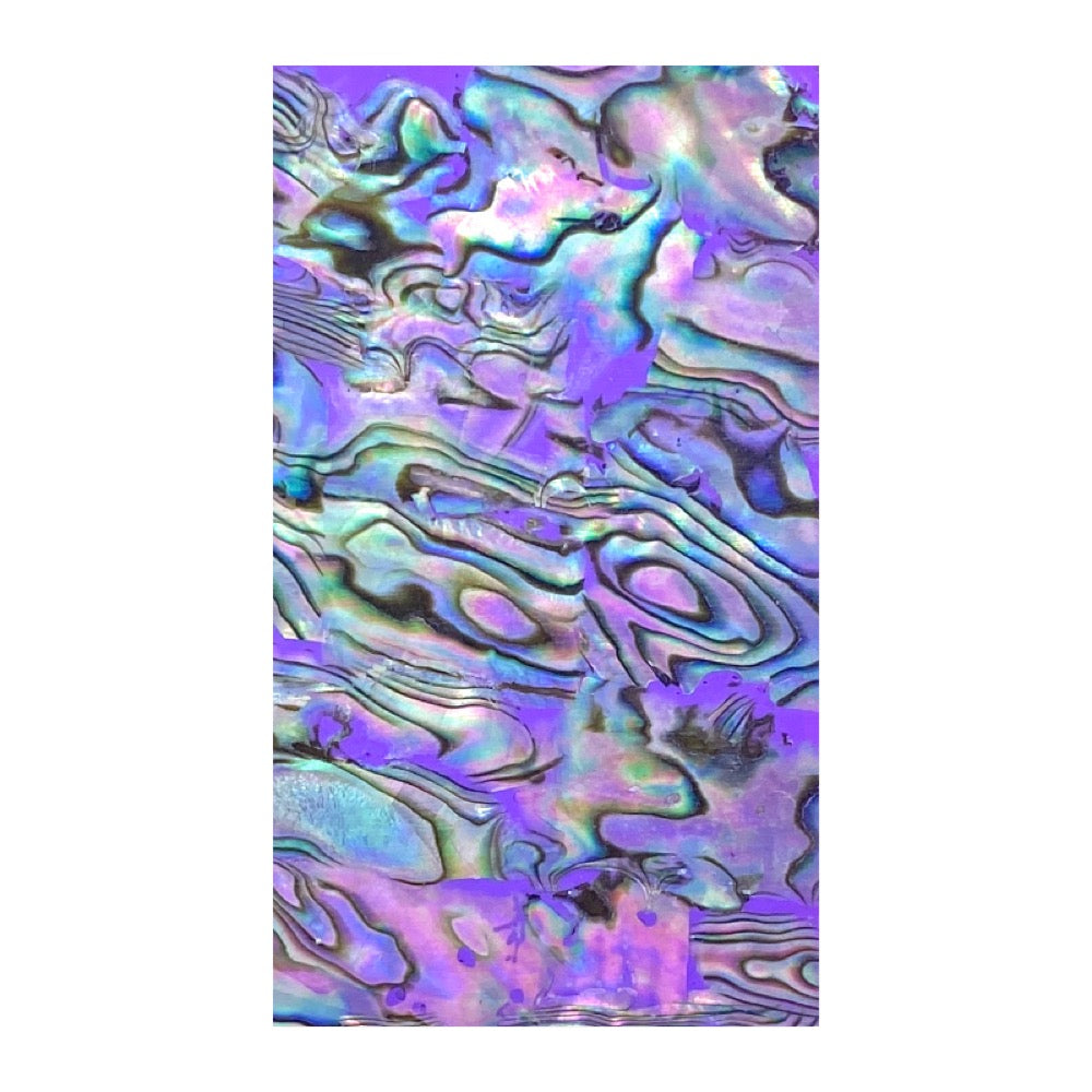 Natural Shell Sheet Sticker / Purple Paua Natural Shell Sheet Sticker / Purple Paua | Summer Ocean Nail Art
