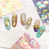 Natural Shell Sheet Sticker / Pink Nacre | Summer Ocean Nail Art Japanese