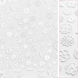 Premium 3D Embossed Nail Art Sticker / Crochet Flowers
