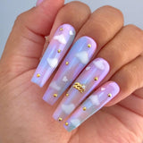 Daily Charme Nail Art | Kawaii Nail Art Sticker / White Dreamy Clouds