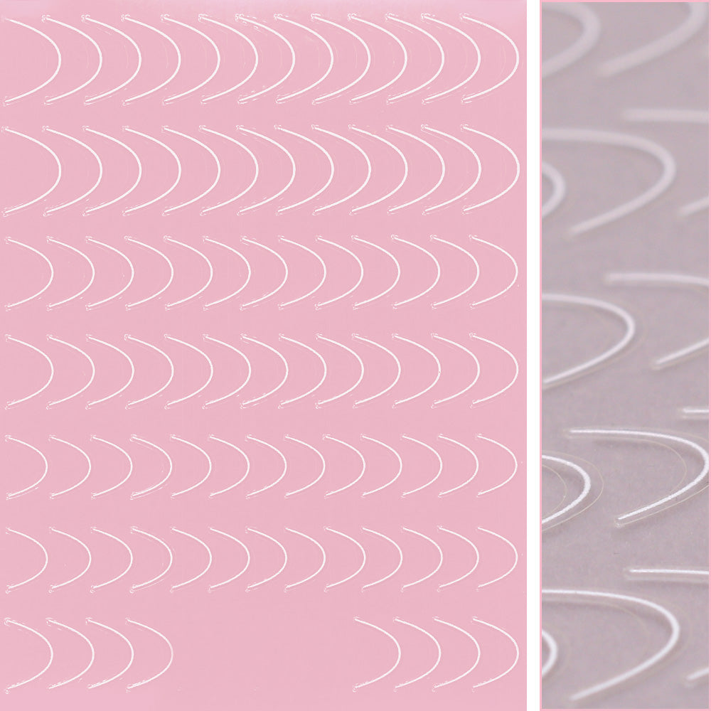Thin Line French Nail Art Sticker / White Thin Line French Tip Nail Art Sticker / White Manicure Guide
