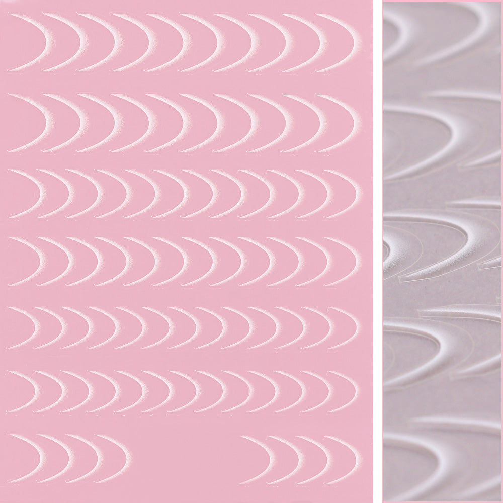Thin Line French Nail Art Sticker / Gradient Thin Line French Nail Art Sticker / Gradient White Ombre Design