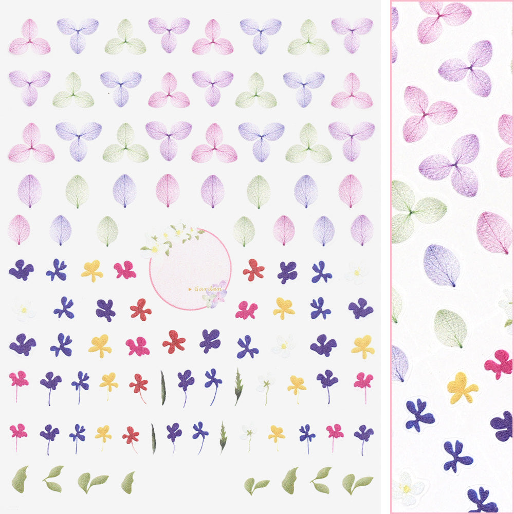 Floral Nail Art Sticker / Pressed Dry Flowers Floral Nail Art Sticker / Pressed Dry Flowers